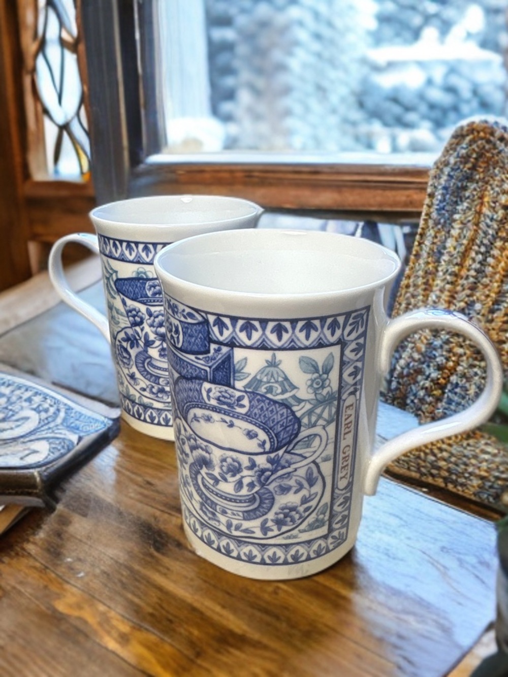 Pair of Crown Trent Collectible Earl Grey Tea Collection Mug - Tea Lover Gift